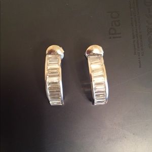 Platinum and Diamond Earrings